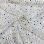 Lenin Strip Love heart digital print chiffon georgette