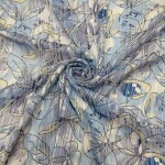 New flower print chiffon georgette fabric