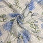 Flower print chiffon georgette fabric