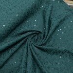 Thread work cotton fabric