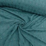 Thread work cotton fabric