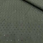 Thread work cotton fabric