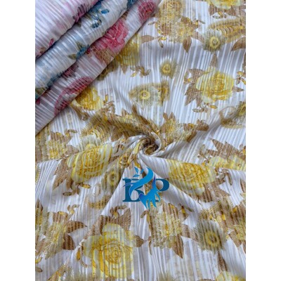 Flower print chiffon georgette fabrics