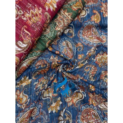 Flower print chiffon georgette fabric