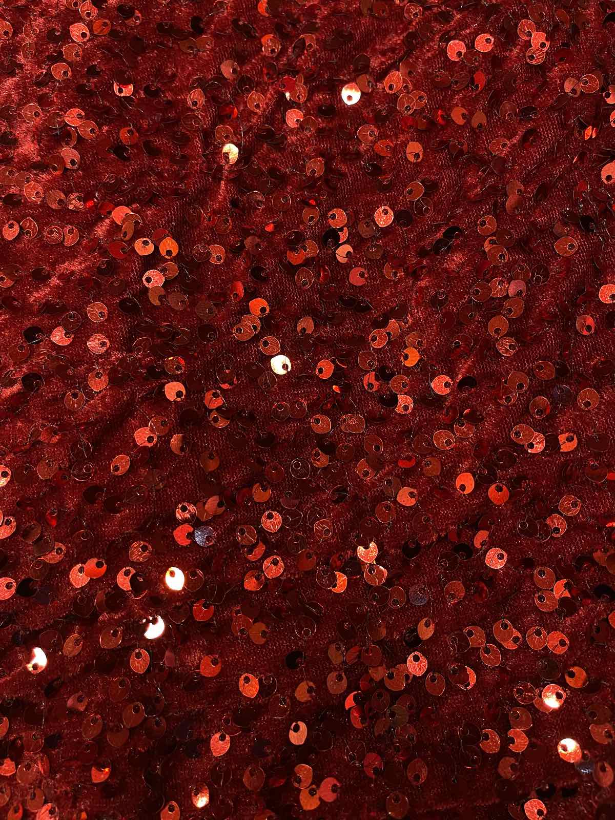 VELVET SEQUNCE FABRIC