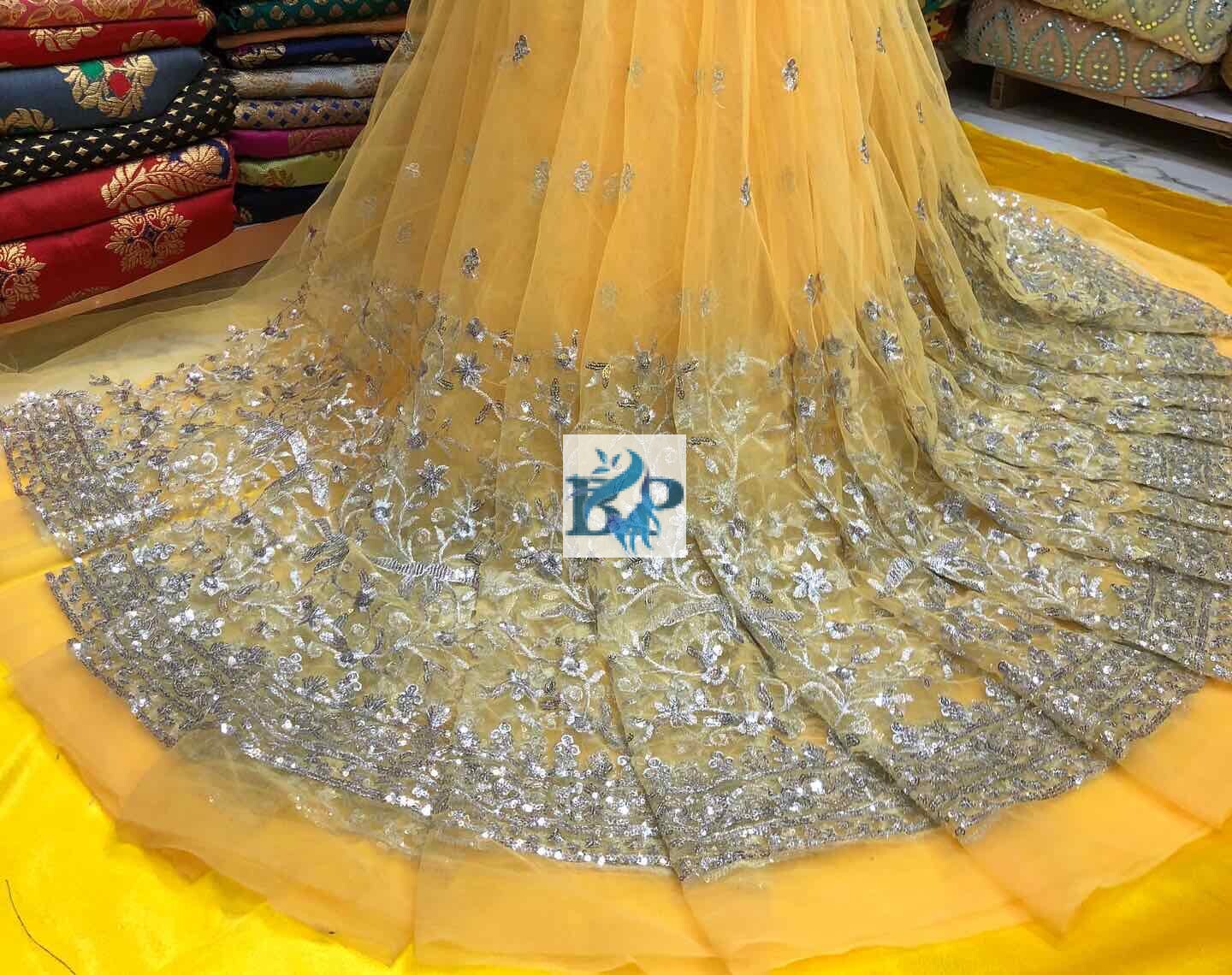 NET SILVER DAMAN FABRIC