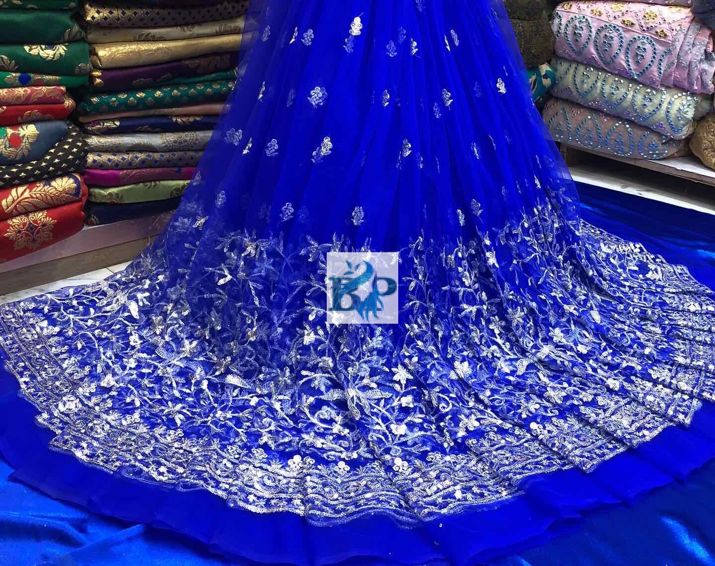 NET SILVER DAMAN FABRIC