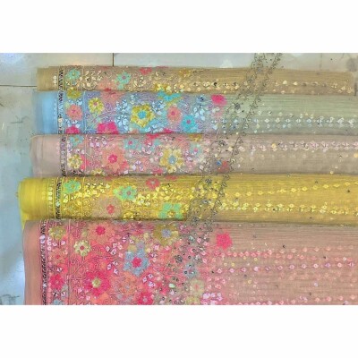 Heavy Embroidery 6 Sequence Fabric