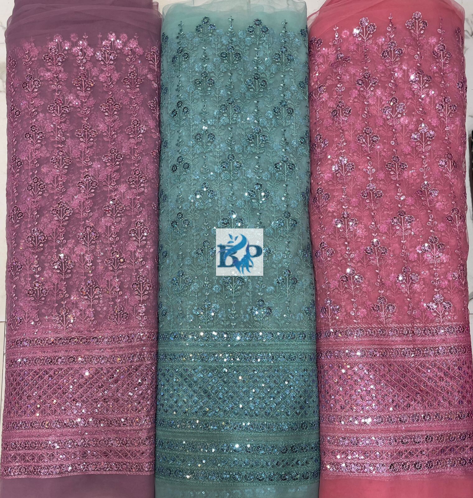 New jari lehenga pattern net fabric