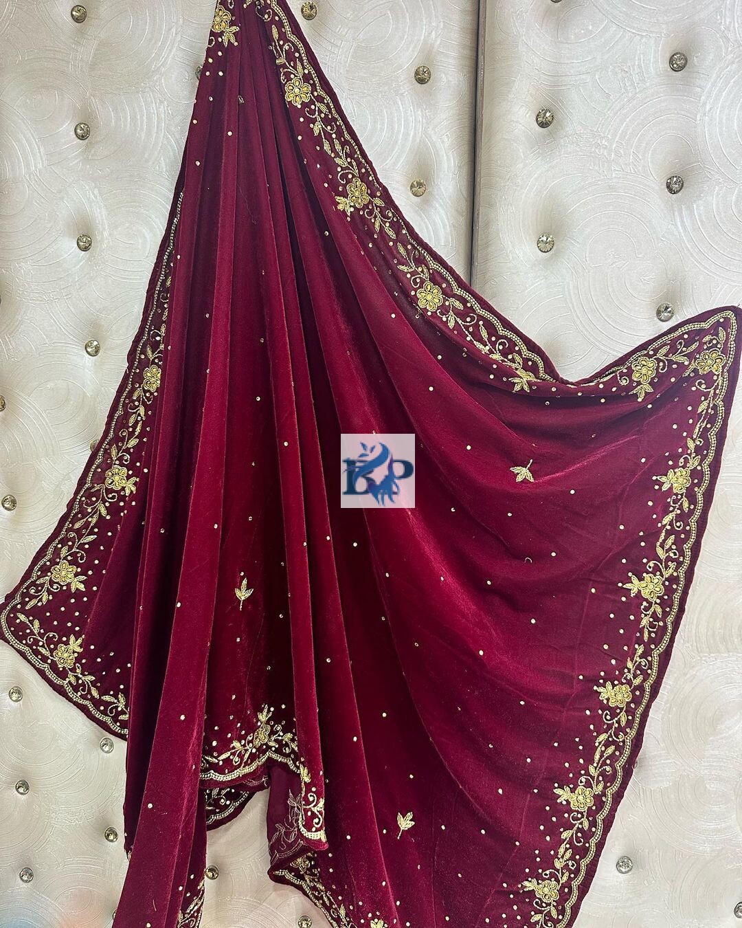 velvet embrodery shawl