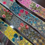 Fulkari embroidery multicolor lace