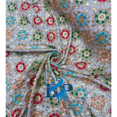 Rajasthani multicolor georgette